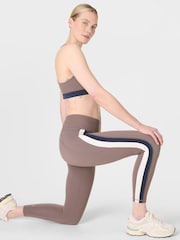 Sweaty Betty Brown Power 7/8 Trio Stripe Workout Leggings - Image 7 of 8