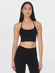 Sweaty Betty Black Ultimate Studio Ribbed Bra - Image 1 of 6