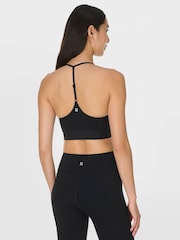 Sweaty Betty Black Ultimate Studio Ribbed Bra - Image 3 of 6
