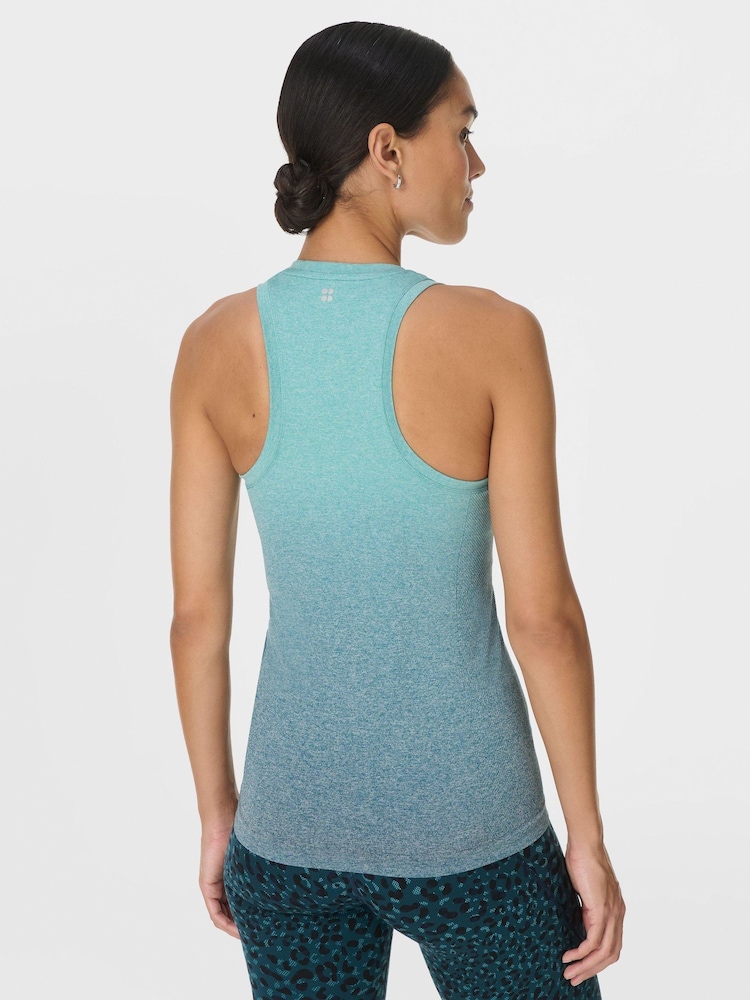 Sweaty Betty Green Athlete Seamless Workout Tank Top - Image 2 of 7