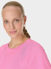 Sweaty Betty Pink Breathe Easy Mesh T-Shirt - Image 5 of 6