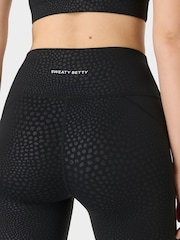 Sweaty Betty Black All Day 7/8 Embossed Leggings - Image 4 of 8