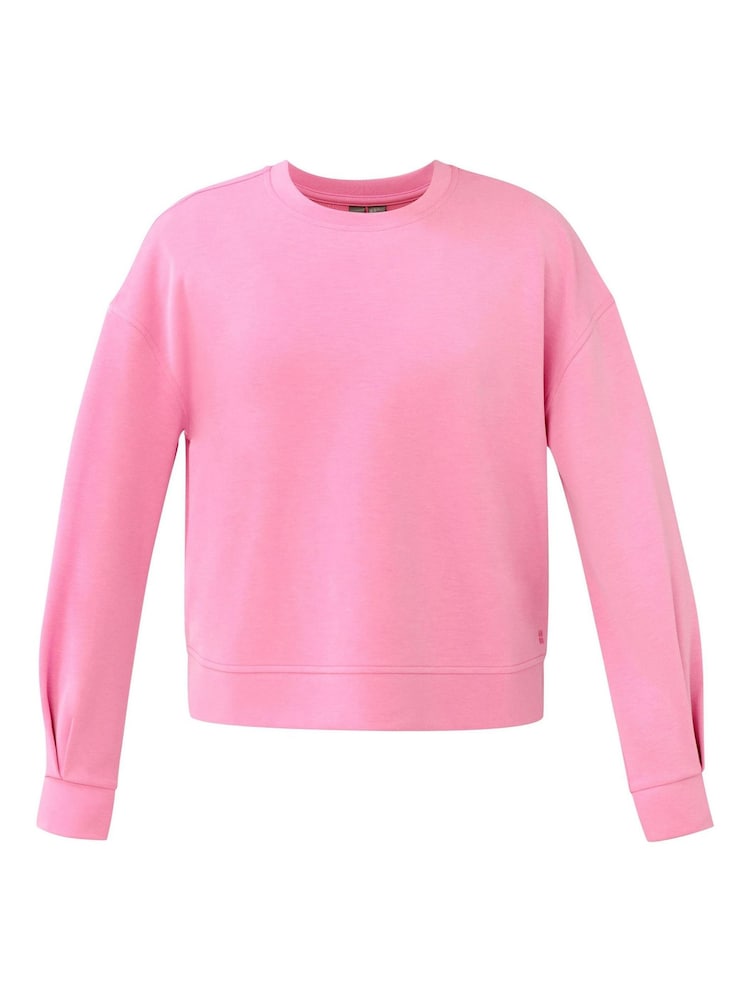 Sweaty Betty Pink Sand Wash Cloud Weight Sweatshirt - Image 7 of 7