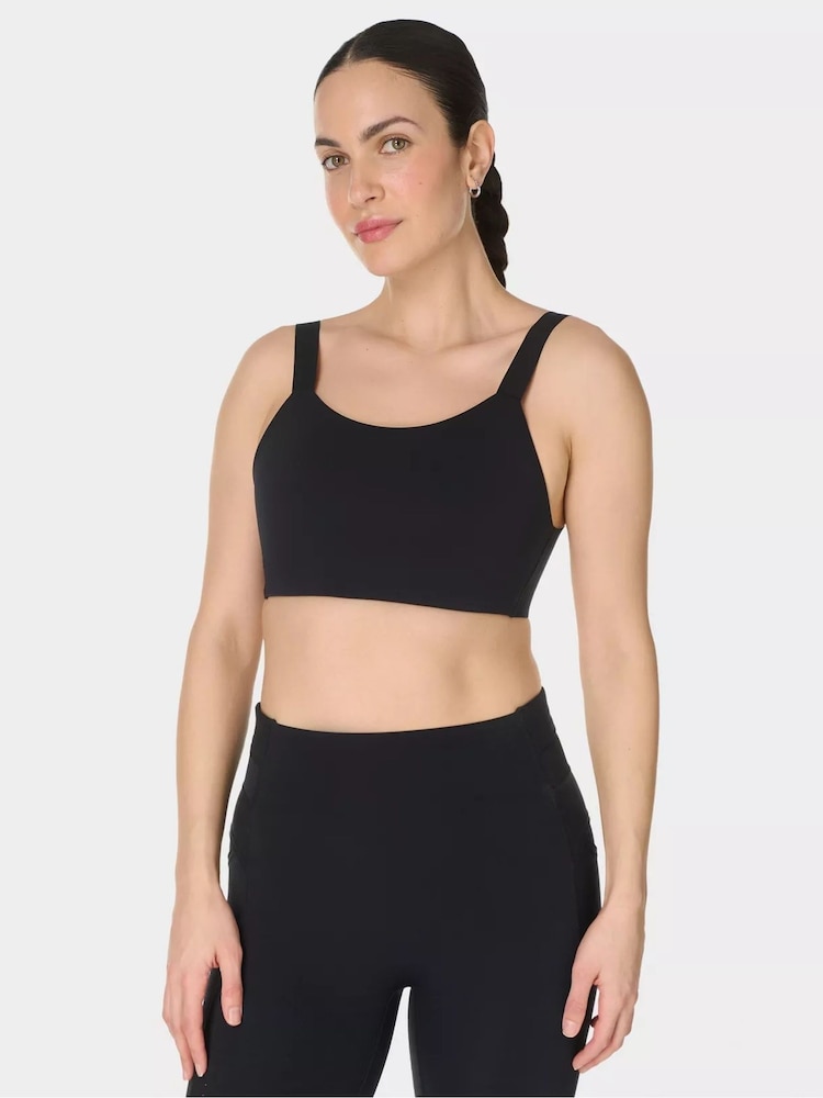 Sweaty Betty Black Runners High Sports Bra - Image 1 of 3