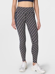 Sweaty Betty Black Power Side Stripe Workout Leggings - Image 1 of 9