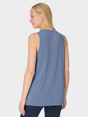 Sweaty Betty Blue Soft Flow Studio Longline Vest - Image 2 of 7