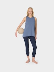 Sweaty Betty Blue Soft Flow Studio Longline Vest - Image 4 of 7