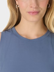 Sweaty Betty Blue Soft Flow Studio Longline Vest - Image 5 of 7