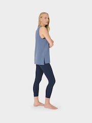 Sweaty Betty Blue Soft Flow Studio Longline Vest - Image 6 of 7