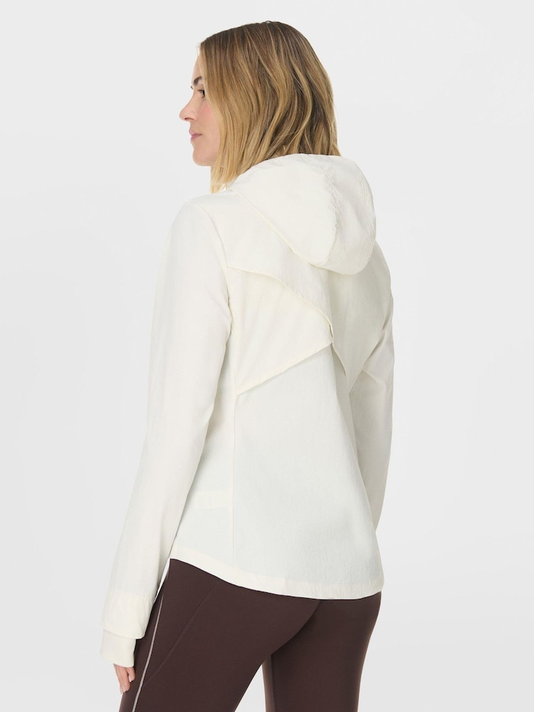 Sweaty Betty White Ultimate Train Water Resistant Jacket - Image 2 of 8 Sweaty Betty White Ultimate Train Water Resistant Jacket - Image 2 of 8