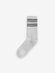 Sweaty Betty Grey Varsity Slogan Socks - Image 1 of 1