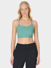 Sweaty Betty Green Ultimate Studio Ribbed Bra - Image 1 of 6