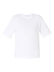 Sweaty Betty White Elevated Cotton Longline T-Shirt - Image 6 of 6