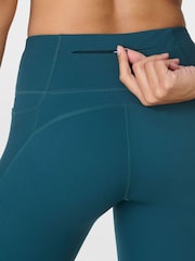 Sweaty Betty Green Power 7/8 Workout Leggings - Image 3 of 9