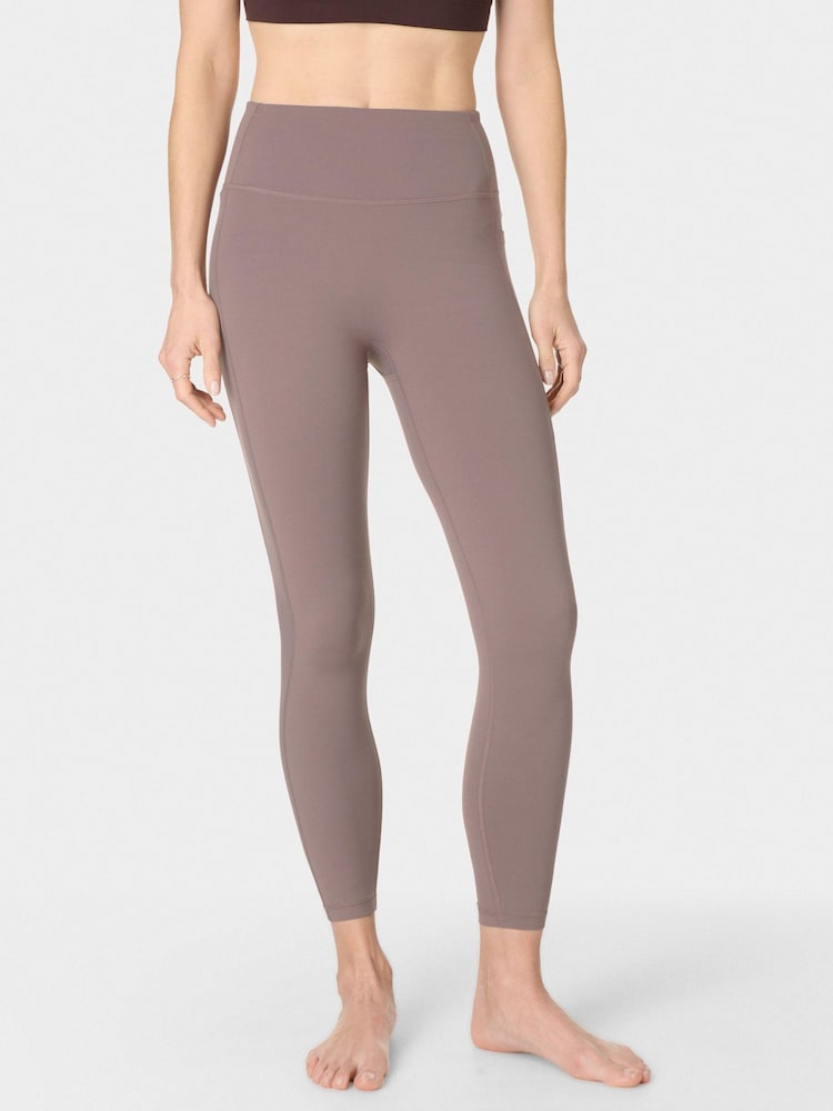 Sweaty Betty Brown Ultimate Studio 7/8 Ribbed Leggings - Image 1 of 8