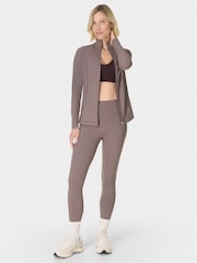 Sweaty Betty Brown Ultimate Studio 7/8 Ribbed Leggings - Image 6 of 8