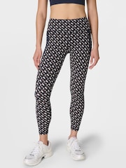 Sweaty Betty Black Power 7/8 Side Stripe Workout Leggings - Image 1 of 10