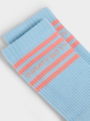 Sweaty Betty Blue Varsity Slogan Socks - Image 3 of 3