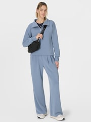 Sweaty Betty Sand Wash Half Zip Crop Sweatshirt - Imaginea 4 din 7