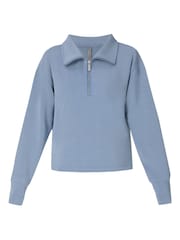 Sweaty Betty Sand Wash Half Zip Crop Sweatshirt - Imaginea 7 din 7