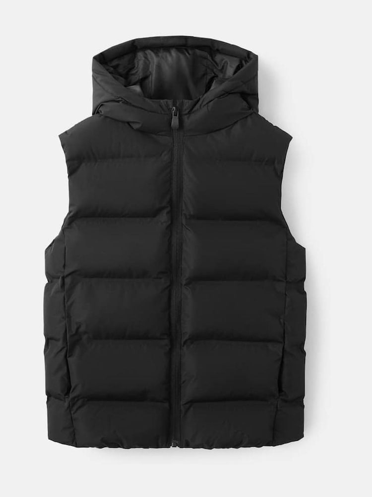 Mango Black Quilted Gilet - Image 1 of 3 Mango Black Quilted Gilet - Image 1 of 3