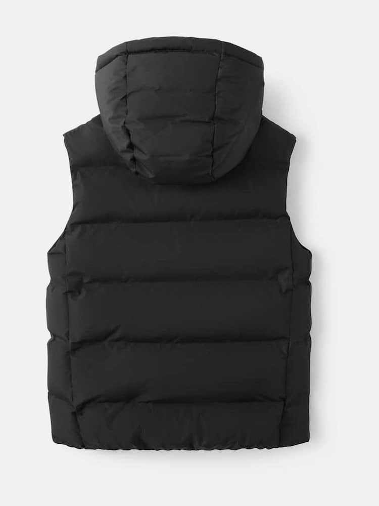 Mango Black Quilted Gilet - Image 2 of 3 Mango Black Quilted Gilet - Image 2 of 3