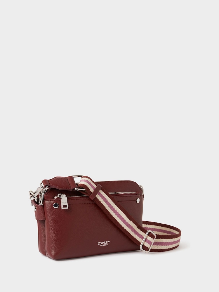 أحمر - حقيبة تعلق حول الجسم جلد The Stella من Osprey London - صورة 2 من 5