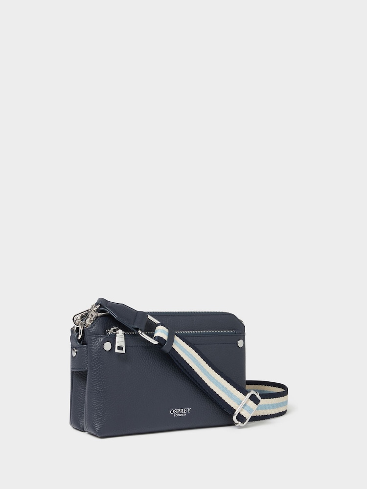 أزرق - حقيبة تعلق حول الجسم جلد The Stella من Osprey London - صورة 2 من 5 أزرق - حقيبة تعلق حول الجسم جلد The Stella من Osprey London - صورة 2 من 5