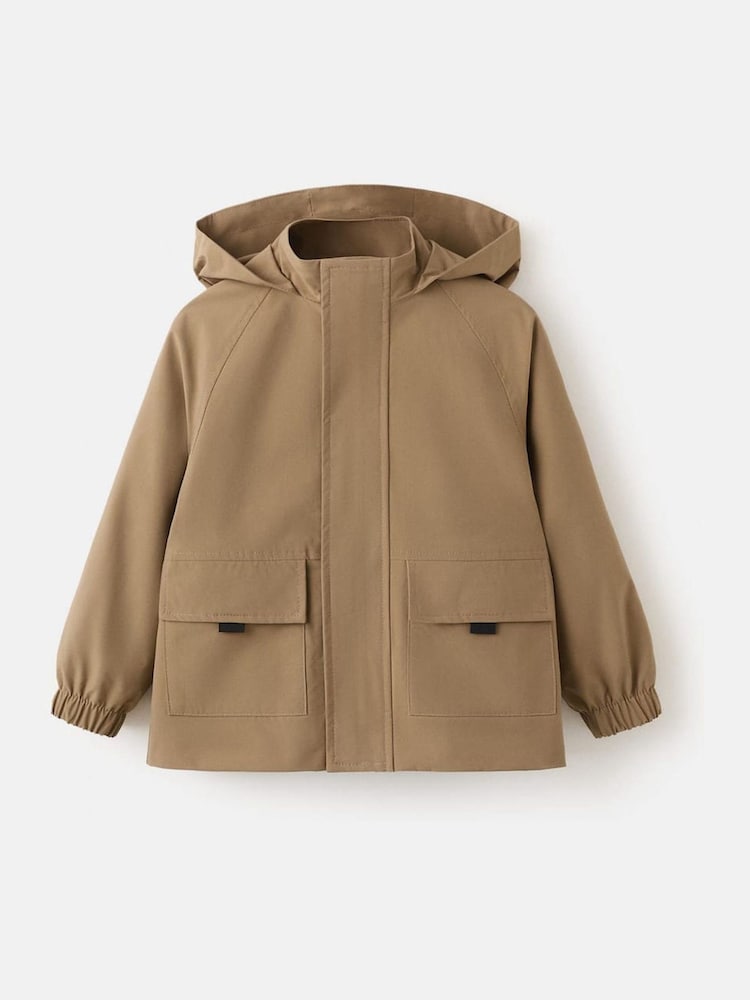 Mango Brown Hooded Parka Jacket - Image 1 of 3