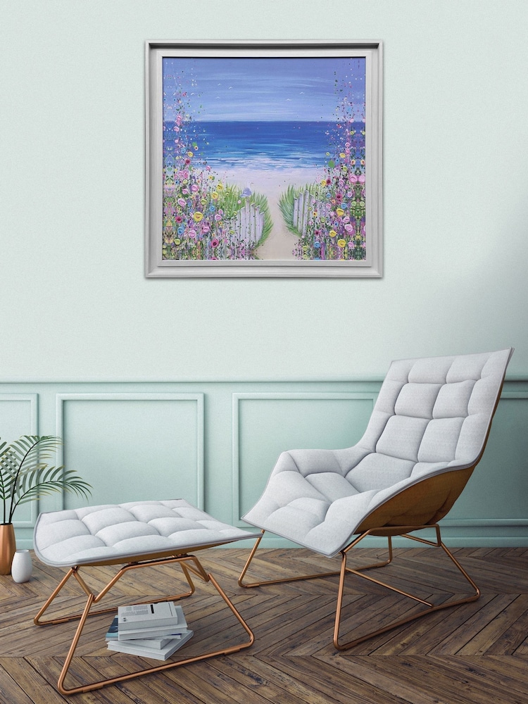 The Art Group Blue Lazy Summer Days Framed Canvas - Image 1 of 3
