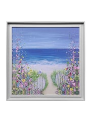 The Art Group Blue Lazy Summer Days Framed Canvas - Image 2 of 3