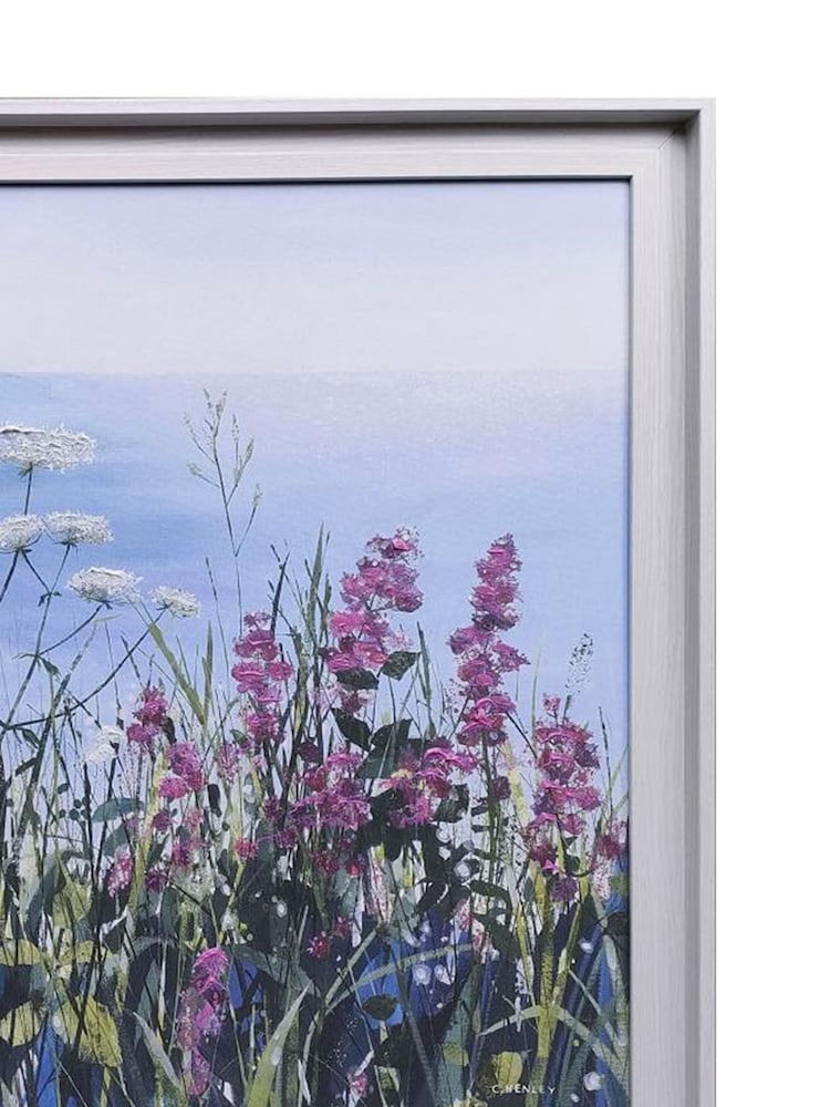 The Art Group Blue Coastal Walk June Framed Canvas - Image 2 of 3