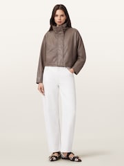 AllSaints Brown Ryder Jacket - Image 2 of 8