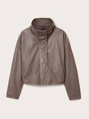 AllSaints Brown Ryder Jacket - Image 8 of 8