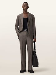 AllSaints Brown Clover Trousers - Image 4 of 6