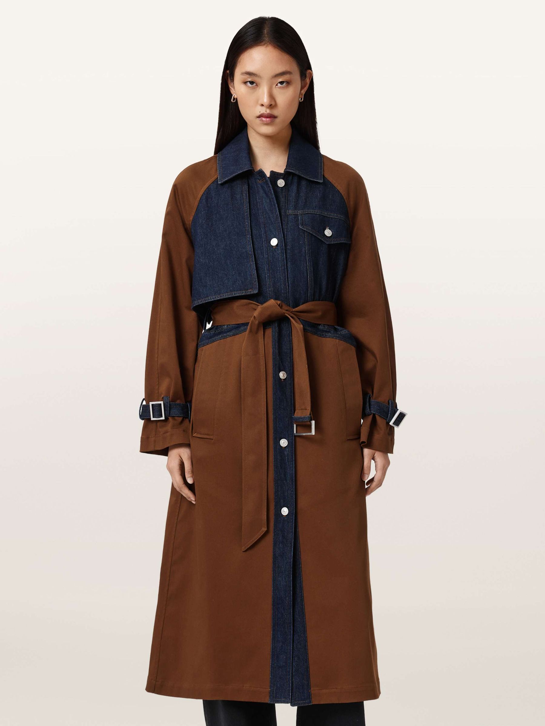 Buy AllSaints Brown Dayly Trench Coat from Next USA
