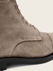 AllSaints Grey Bloom Lace Boots - Image 5 of 6