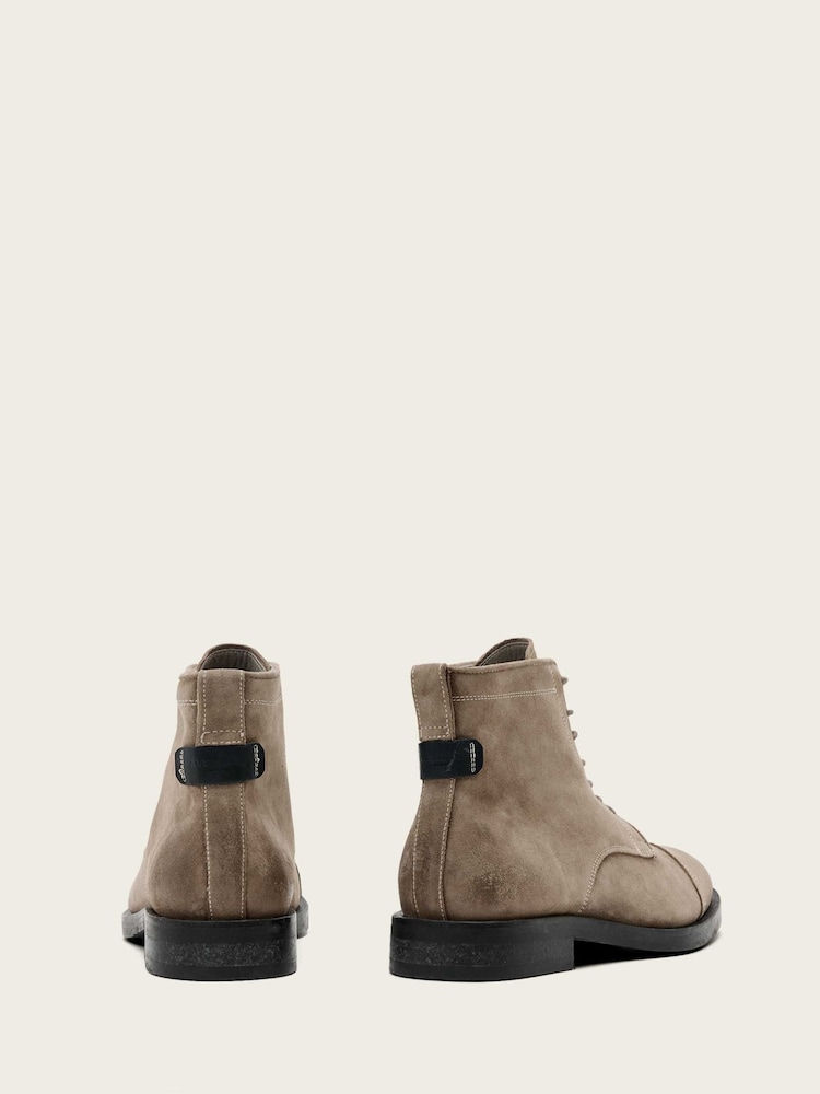 AllSaints Grey Bloom Lace Boots - Image 6 of 6