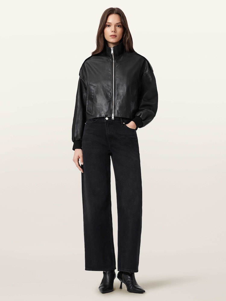 AllSaints Black Lowden Jacket - Image 2 of 9