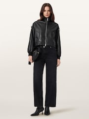 AllSaints Black Lowden Jacket - Image 5 of 9
