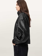 AllSaints Black Lowden Jacket - Image 7 of 9