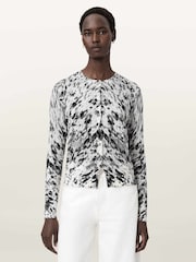 AllSaints White Anouk Cardigan - Image 1 of 7