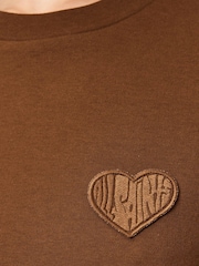 AllSaints Brown Lover Lisa T-Shirt - Image 4 of 9