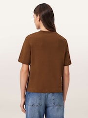 AllSaints Brown Lover Lisa T-Shirt - Image 5 of 9