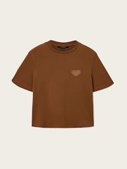 AllSaints Brown Lover Lisa T-Shirt - Image 9 of 9