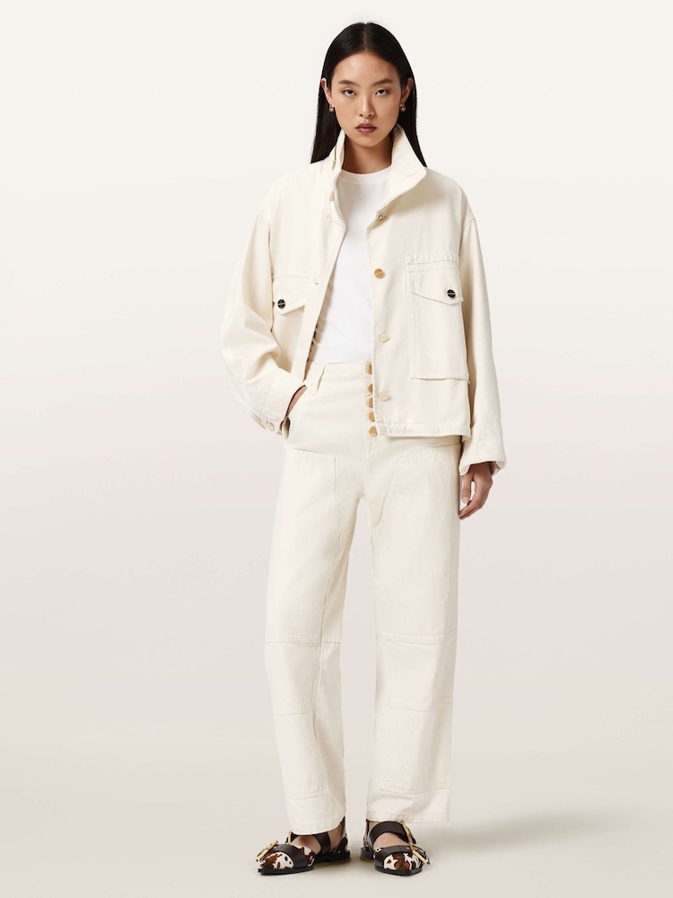 AllSaints White Tay Carpenter Jeans - Image 2 of 7