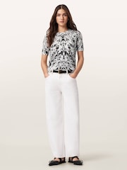 AllSaints White Anouk T-Shirt - Image 4 of 7