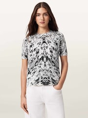 AllSaints White Anouk T-Shirt - Image 5 of 7
