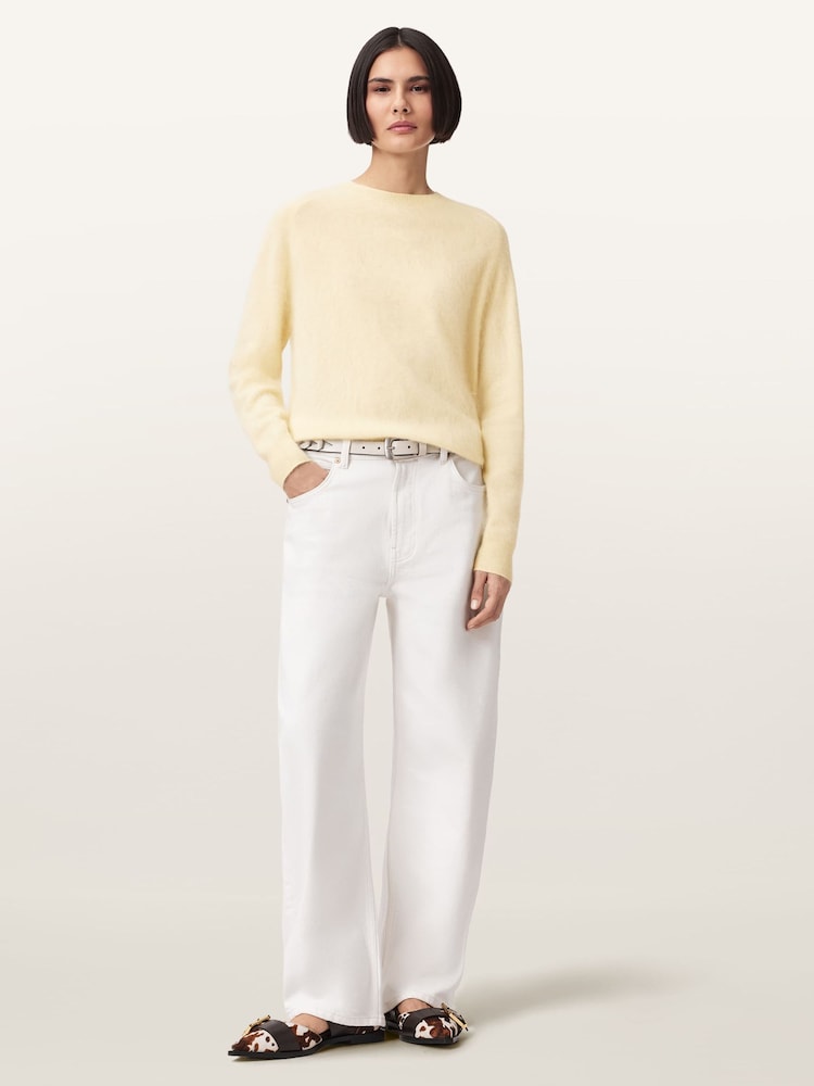 AllSaints Yellow Rebel Jumper - Image 2 of 7 AllSaints Yellow Rebel Jumper - Image 2 of 7