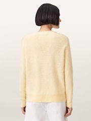 AllSaints Yellow Rebel Jumper - Image 4 of 7